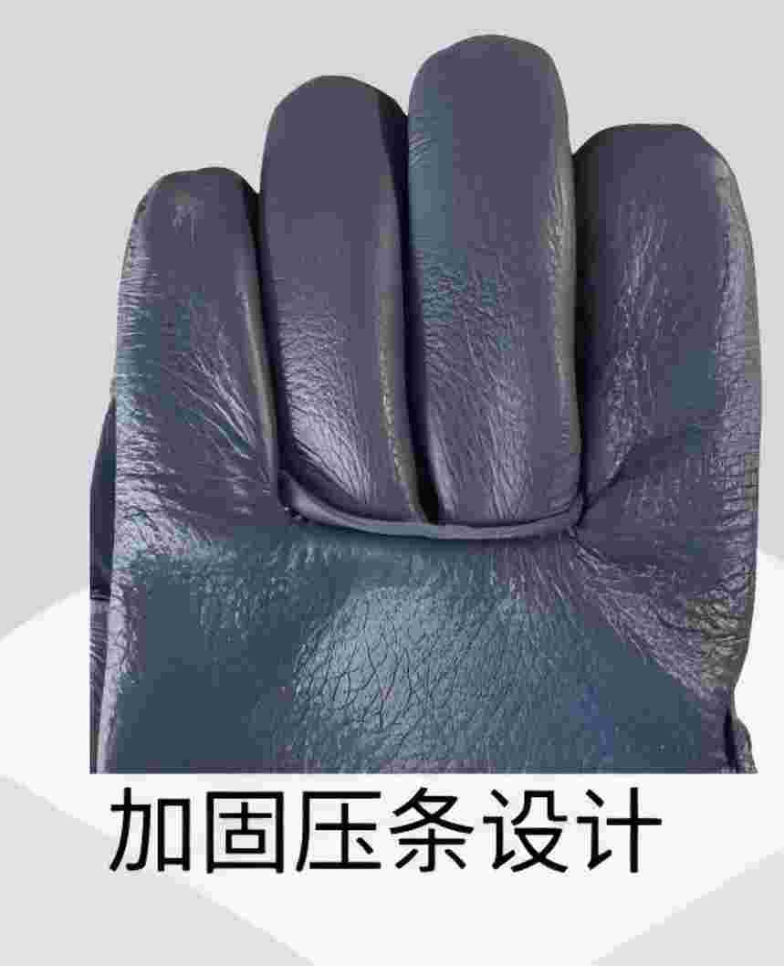 炅奇纺 整掌花皮手套 头层牛皮 付高清大图