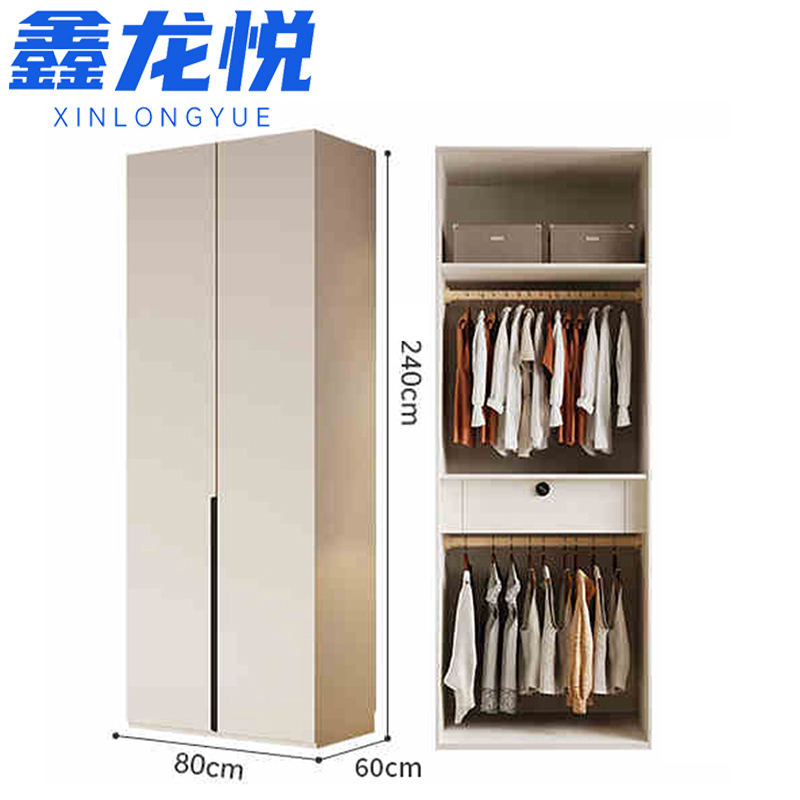 鑫龙悦木质衣柜80*60cm台高清大图