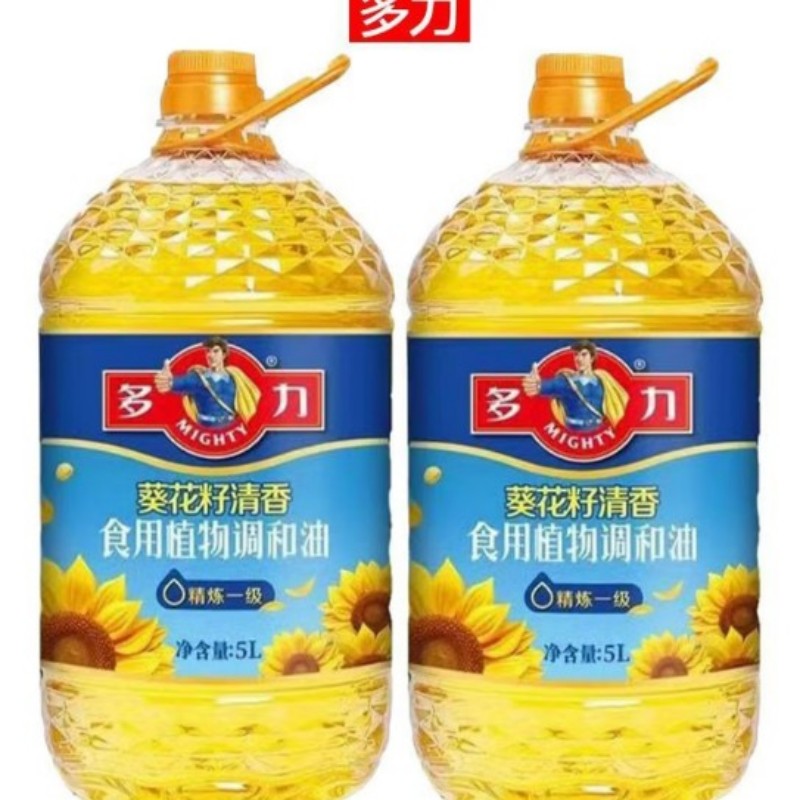 多力MIGHTY非转基因压榨葵花籽油5L健康烹饪食用油高营养易吸收厨房高清大图