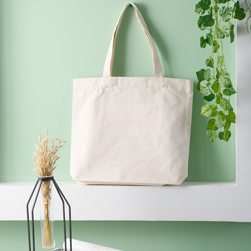 购物袋帆布帆布袋女购物袋子帆布包单肩手提学生韩版定制日系ins简约