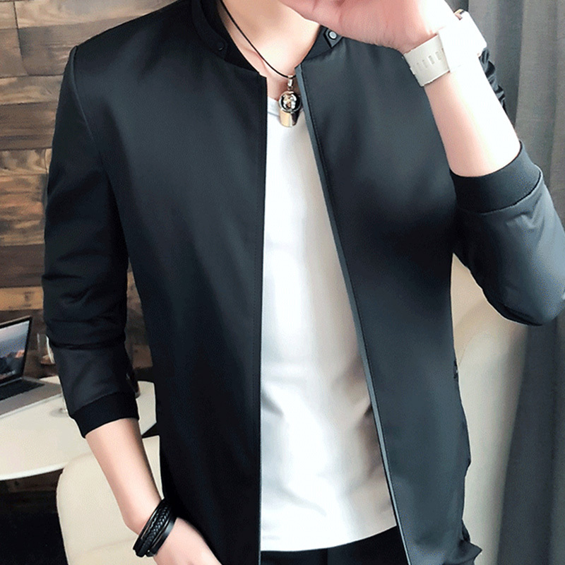 男士夹克2018新款韩版潮流修身春夏休闲男装春装衣服春季青年外套