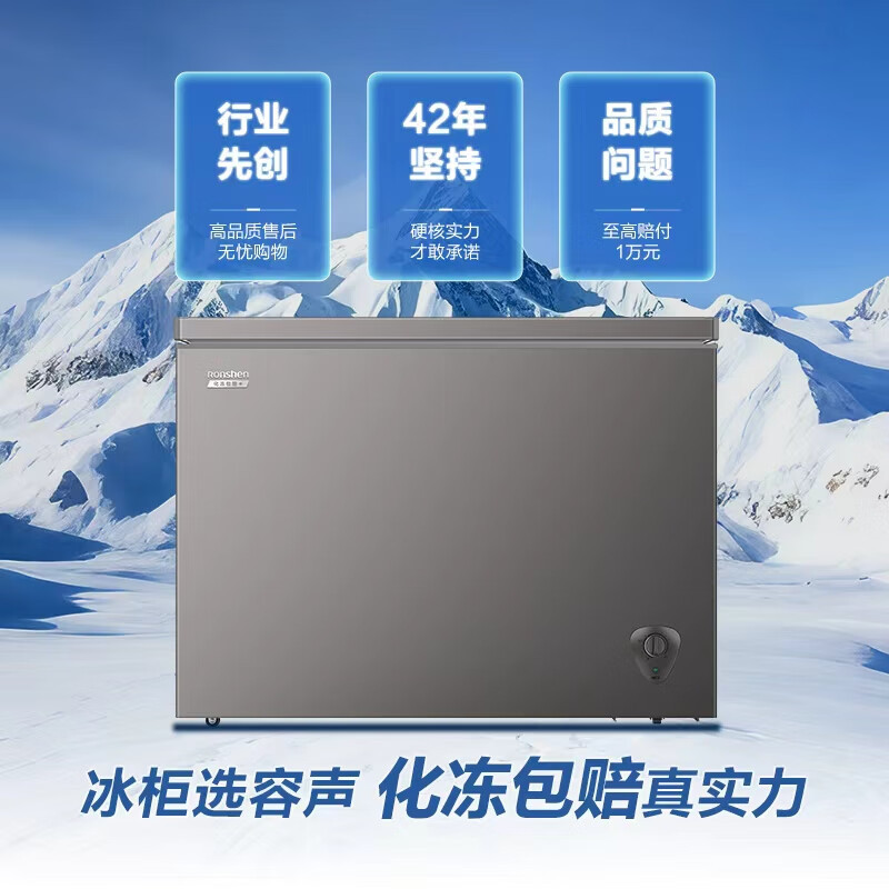 容声 BD/BC-300ZMSMA 300升一级能效节能省电大容量冰柜冷藏冷冻转换单温高效减霜低噪卧式冷柜