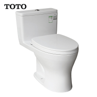 TOTO卫浴超漩式家用马桶无棱内壁连体节水智洁釉面坐便器817 坑距305