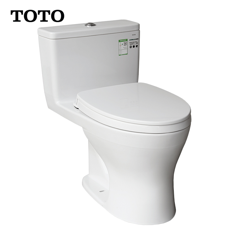 TOTO卫浴超漩式家用马桶无棱内壁连体节水智洁釉面坐便器817 坑距305