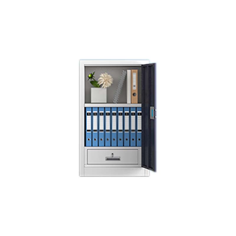 DXBG保密柜财务档案柜文件柜办公室资料储物柜保险柜单门白灰-国保指纹锁高清大图