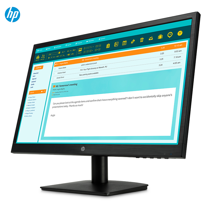 惠普(HP)ProDesk480 G4台式主机21.5英寸显示器(I3-7100 8G 1T 2G独显Win10黑色)