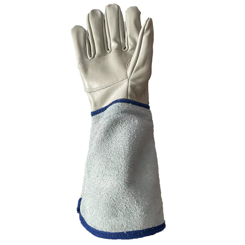 安路邦全牛皮电焊手套均码副高清大图