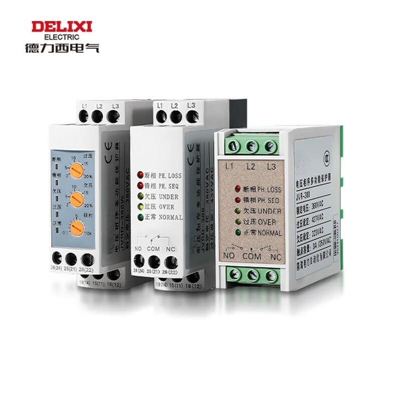 德力西(DELIXI) 电压相序多功能保护器JVR-380C 额定电压380v触电电流2.5A(单位:个)