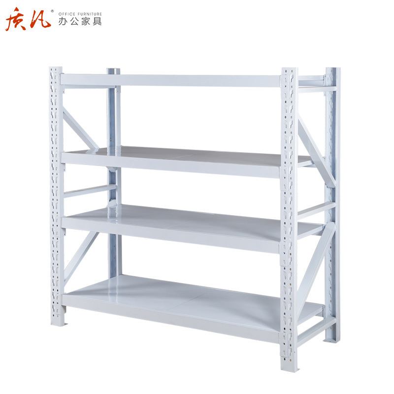质凡货架仓储仓库房自由组合轻型多层储物置物架展示架货物铁架子