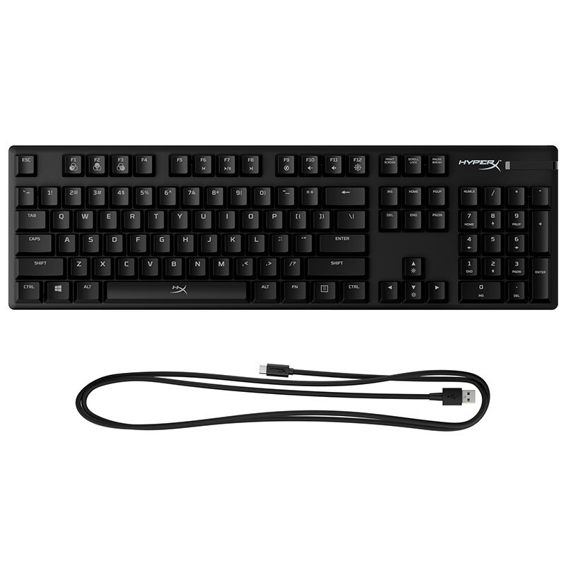 金士顿(Kingston) HyperX 阿洛伊 起源电竞版 RGB游戏机械键盘 104键 冰轴 黑色 吃鸡游戏键盘