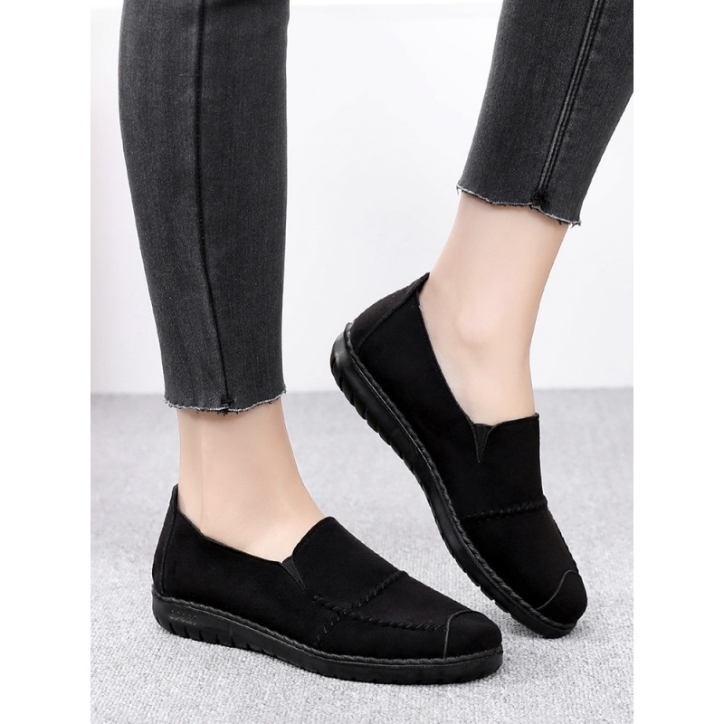 春秋老北京布鞋女平底休闲鞋软底轻便中老年妈妈鞋老人鞋单鞋