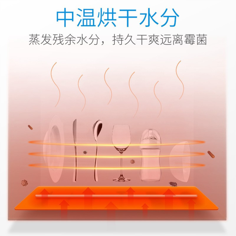 康宝(canbo) XDZ300-DS 商用厨房碗筷消毒碗柜 家用立双门大容量 高温二星无菌储存