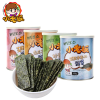 小老板夹心海苔脆四罐装(芝麻+巴旦木+南瓜子+炒米)40g/罐×4 儿童孕妇休闲零食 即食海苔