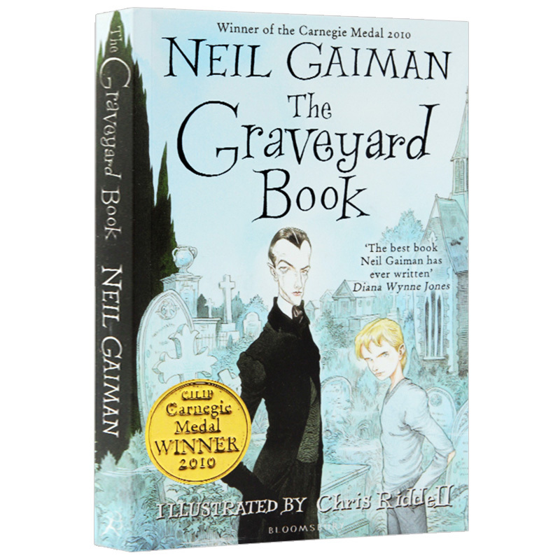 当你到达我 [正版]华研原版 坟场之书 英文原版 The Graveyard Book 英版 雨果奖得奖长篇小说奖 纽伯