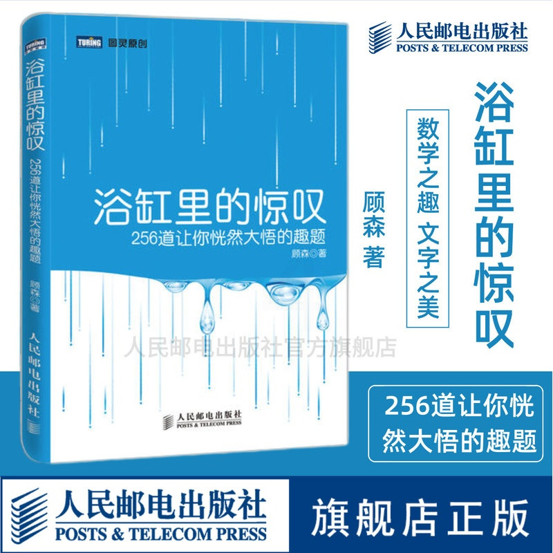 [正版]浴缸里的惊叹 256道让你恍然大悟的趣题 顾森 著 数学分析中的典型问题离散数学趣味数学之美好玩的数学