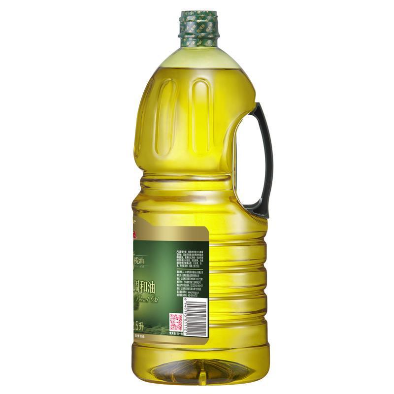 金龙鱼 食用油 添加10%特级初榨橄榄油食用植物调和油1.8L(新老包装随机发放)