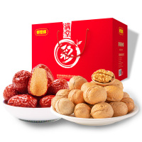 好想你 满堂彩礼盒1908g 免洗红枣新疆核桃礼盒红枣核桃大礼包