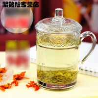 加厚 耐热玻璃杯带把茶杯水杯带盖泡茶杯礼品杯家用盖杯多色多款生活日用家庭清洁生活日用家居器皿水具/水杯