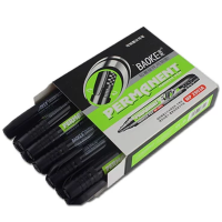 记号笔大头标记笔黑色10支装