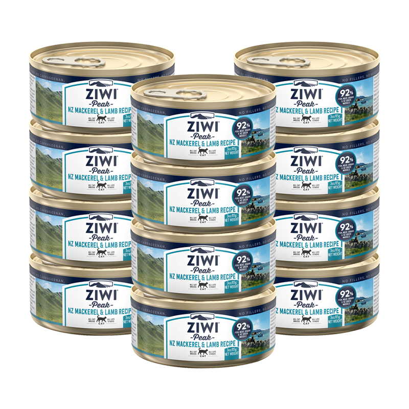 巅峰ZiwiPeak 马鲛鱼羊肉猫罐头85g*12罐