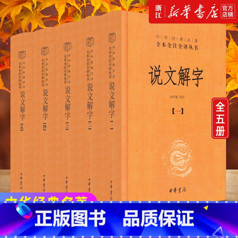 说文解字义证3册:附音序、笔画、四角号码检字 【正版】任选 中华书局 说文解字(共5册)(精)/中华经典名著全本全注