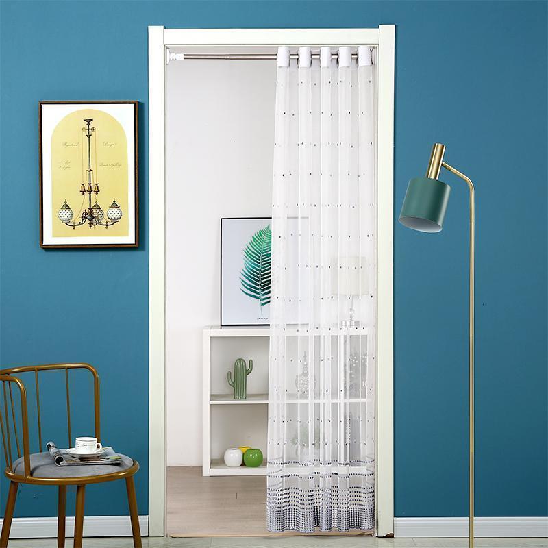 BONJEAN帘防蚊防蝇夏季家用厨房卧室免打孔纱窗帘子少女布艺隔断帘