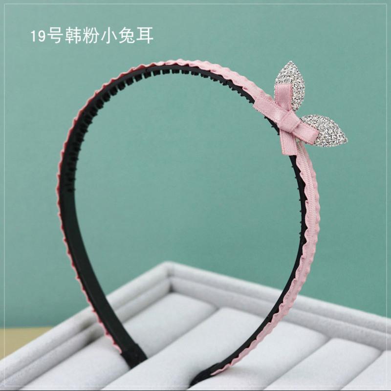 韩版小清新防滑发捆短发发箍夹子中童发饰发卡女儿童公主小女孩 韩粉大皇冠