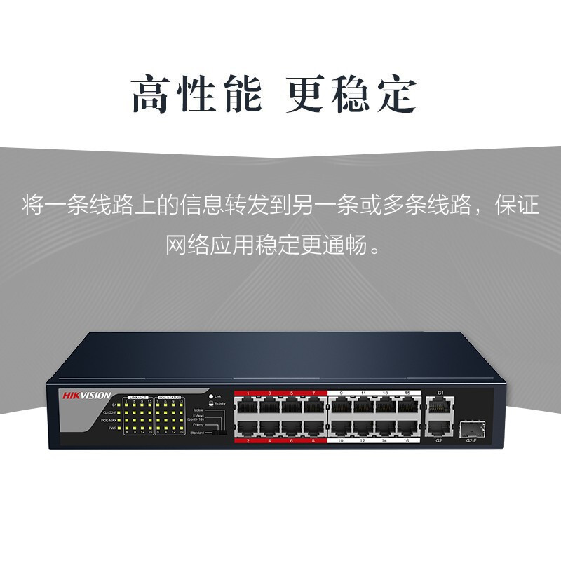 海康威视(HIKVISION) 交换机 DS-3E0318P-E/M 光+电口 以太网