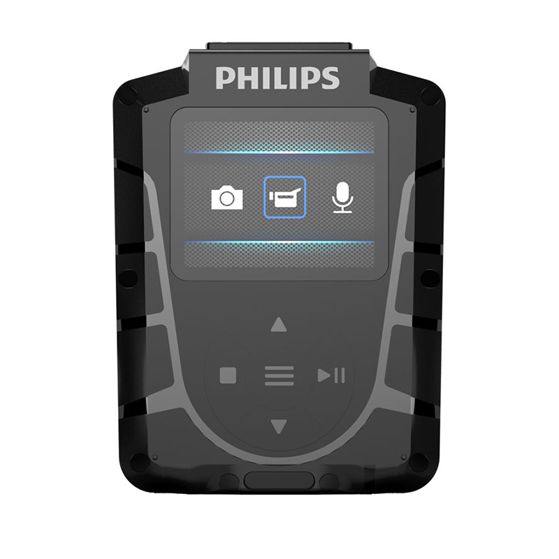 飞利浦(PHILIPS)VTR8110 64G 3200万像素170°广角1080P红外夜视摄像机记录仪 取证执法仪