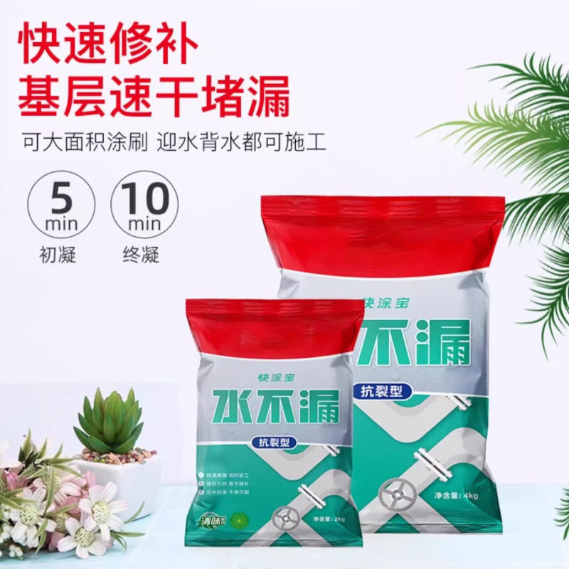 水不漏堵漏涂料快干水泥堵漏灵 2kg
