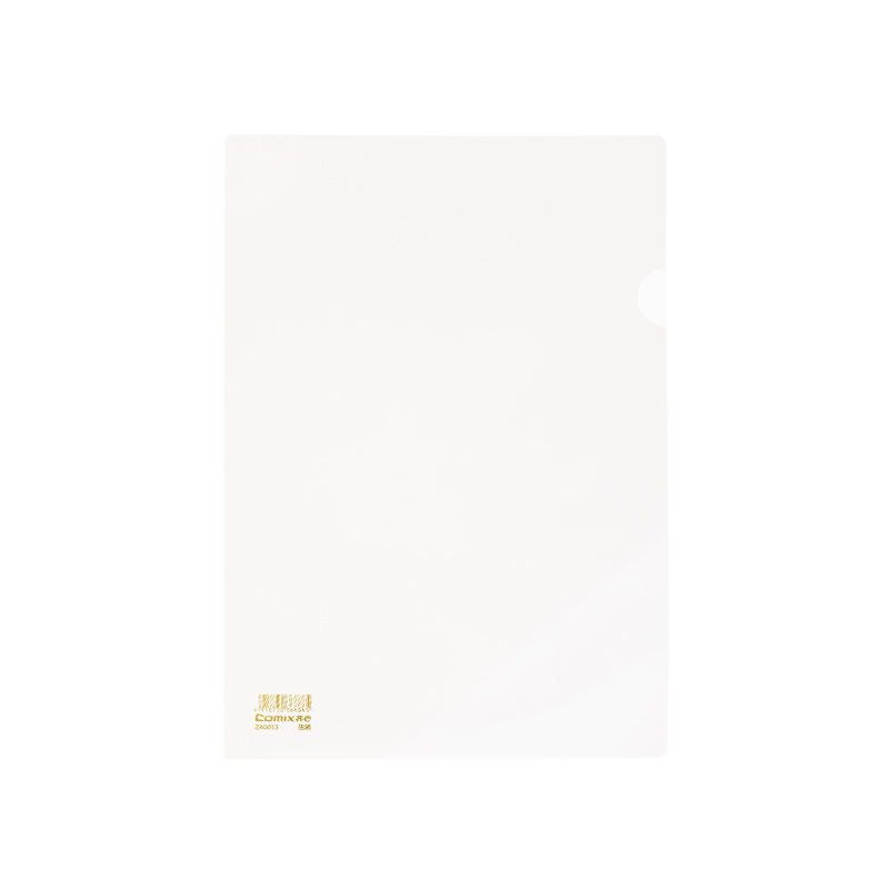 齐心 ZA0013 办公二页文件套 A4 透明 10个装