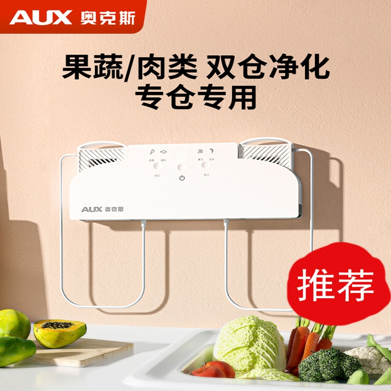 奥克斯(AUX)果蔬清洗机双仓家用食材肉类净化器厨房洗菜机