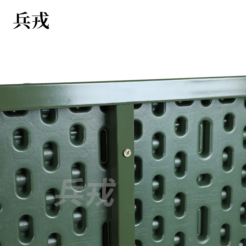 兵戎 简单便易携带折叠床钢塑材料 单人床 折叠床板架床 战用折叠床200*80CM