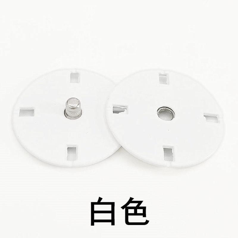毛呢大衣纽扣隐形按扣子母扣女羊绒衣服暗扣风衣金属摁扣10-30mm 白色 10mm(6付 送针线)