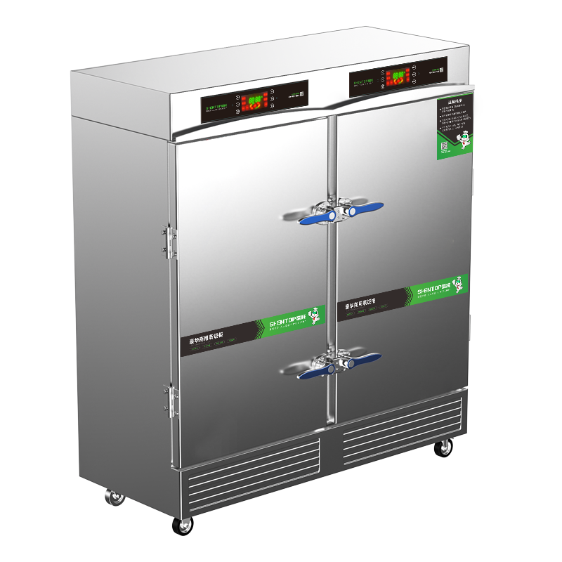 圣托(Shentop)双开门多功能商用蒸饭柜 24盘饭店酒店蒸饭车 大容量24层电蒸箱 STZ-F24高清大图