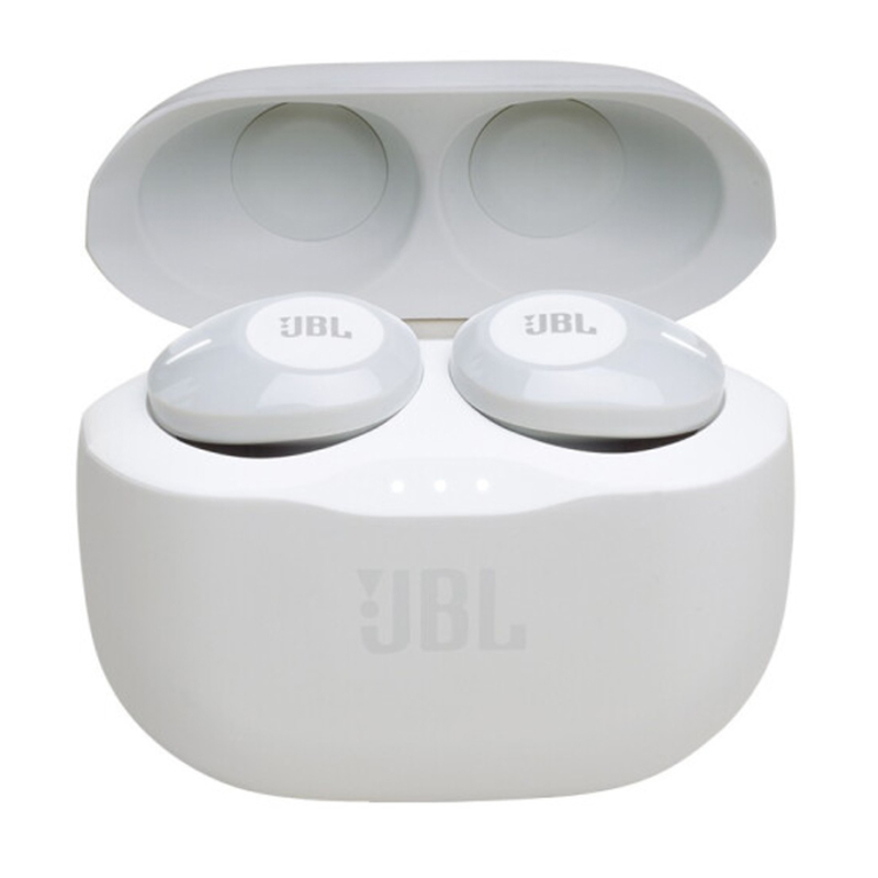 JBL T120TWS蓝牙耳机入耳式跑步运动吃鸡无线双耳通用型音乐耳塞 白色