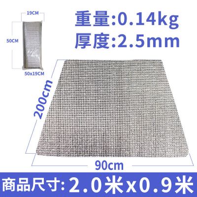 防潮垫户外加厚隔凉垫铺地野餐垫户外防潮垫休闲便携露营沙滩地垫 [特价]2.5毫米2*0.9米