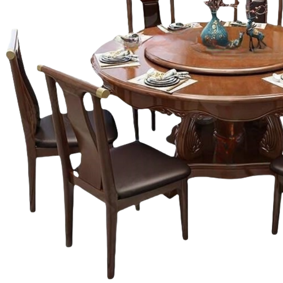 鑫龙都餐桌一桌六椅1.4米套高清大图