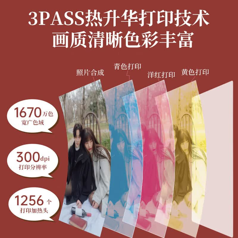 汉印(HPRT)拍立得 mini便携手机相机拍照一体照片打印机 直接出相片家用学生儿童女士礼物 Z3(黑色)高清大图