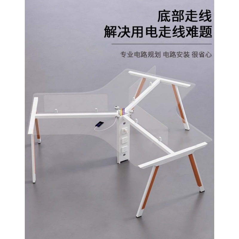 亿洛莱 九人职员桌椅 4908*3924mm 套高清大图