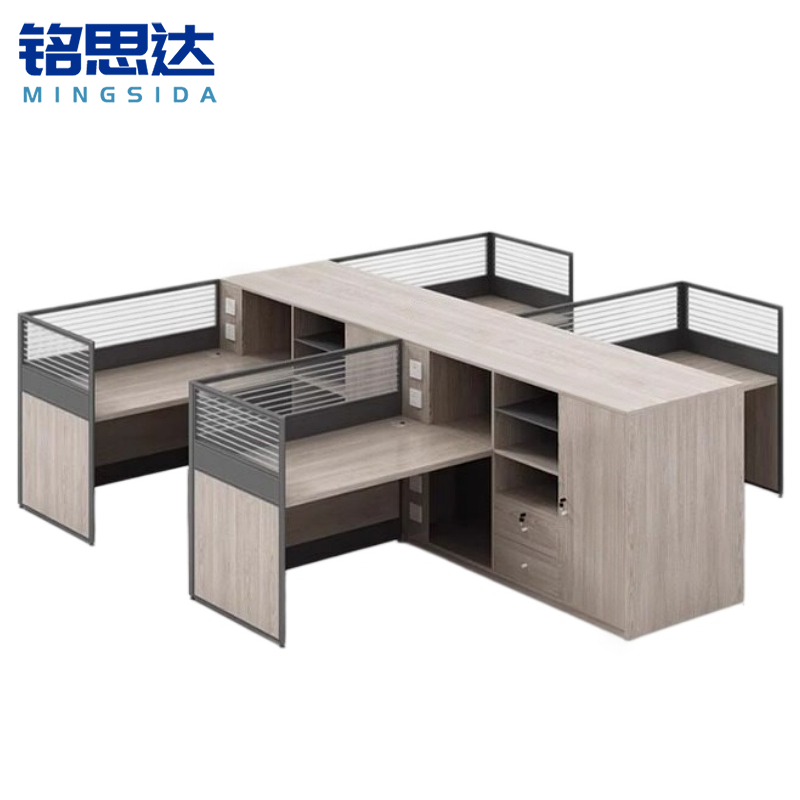 铭思达 屏风工位 四人 张高清大图