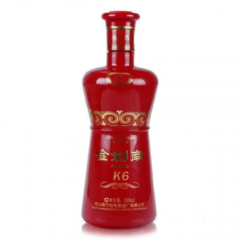 剑南春金剑南k6品鉴装52度浓香型白酒500ml光瓶婚宴喜事自饮实惠