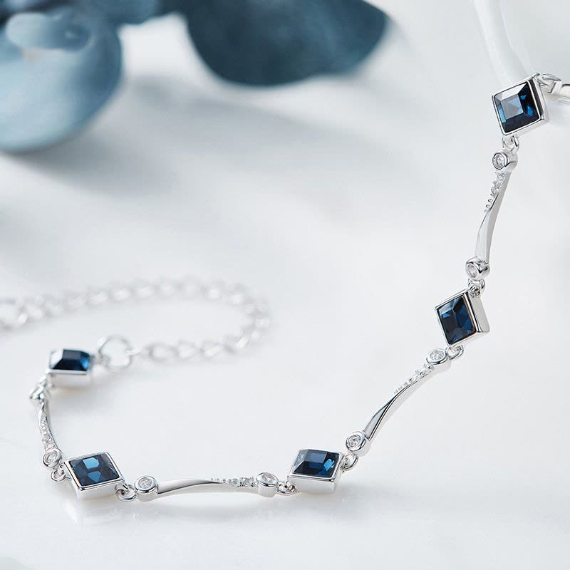 鑫铂尼925纯银手饰品七夕情人节礼物送女友告白银手链手环女生生日礼物送老婆银饰图片