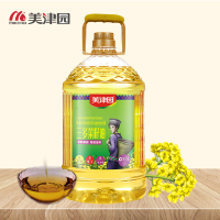美津园粮油 非转基因食用油 精炼一级压榨 三多菜籽油5L