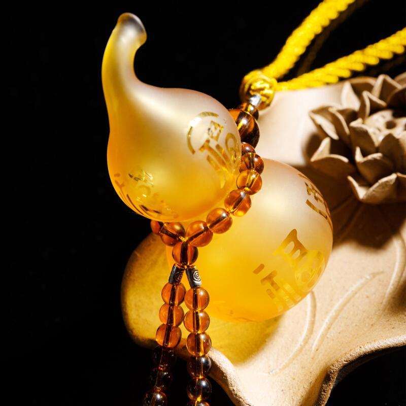 适用于汽车挂件摆件葫芦香水琉璃貔貅平安坠挂饰挂坠车内饰品