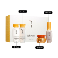 SULWHASOO雪花秀 水乳 护肤套装系列中样4件套 水15ml+滋阴乳液15ml+ 润燥精华8ml+人参面霜5ml