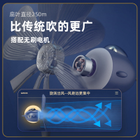 苏宁宜品创意飞机小吊扇宿舍学生寝室蚊帐风扇床上usb充电式迷你三叶大风力挂床卧室家用可爱卡通遥控带灯