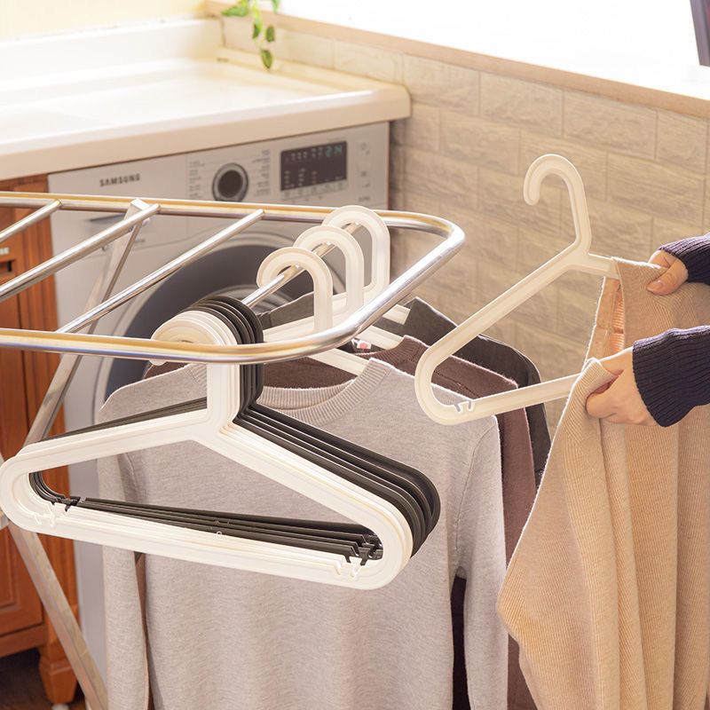 新一代宜家无痕衣架裤夹防滑衣架挂衣架卧室挂衣撑家用成人衣架宜黑
