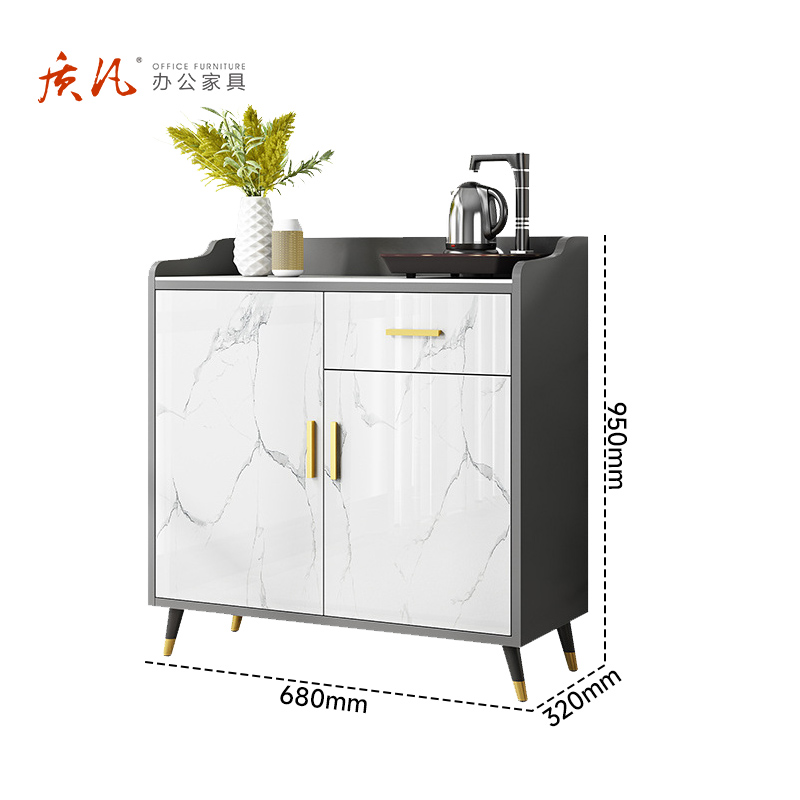 苏宁 质凡 现代简约家用茶水柜玄关柜餐边柜/ZF-XGG005/680*320*950mm高清大图