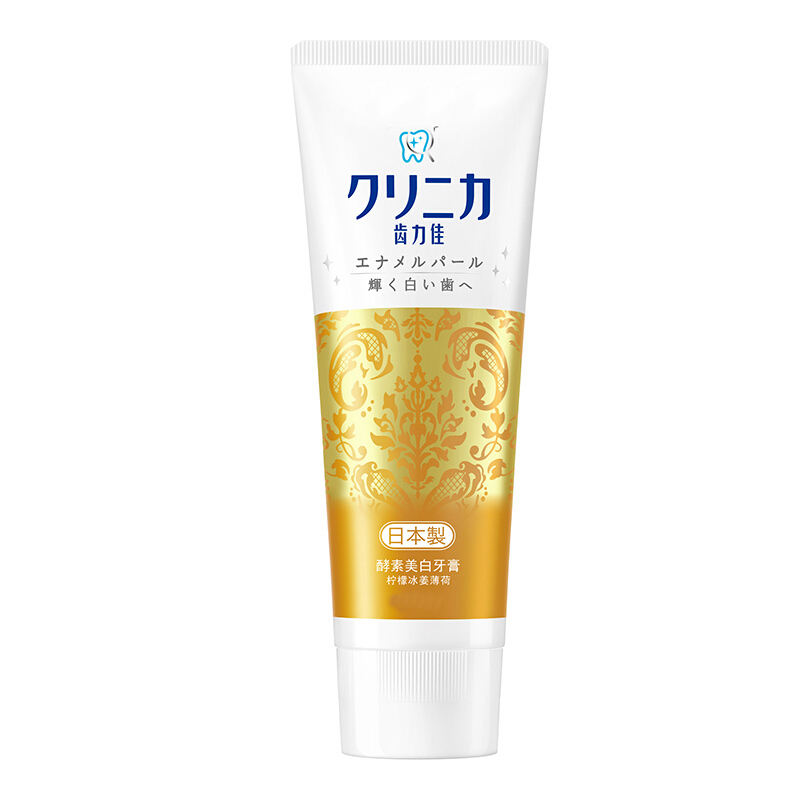 舒适达 lion 酵素美白牙膏 清新口气 日本原装进口牙膏(鲜果薄荷)lion 柠檬冰姜薄荷130g